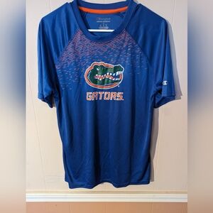 Florida GATORS Shirt Mens S 100% Polyester Blue and Orange